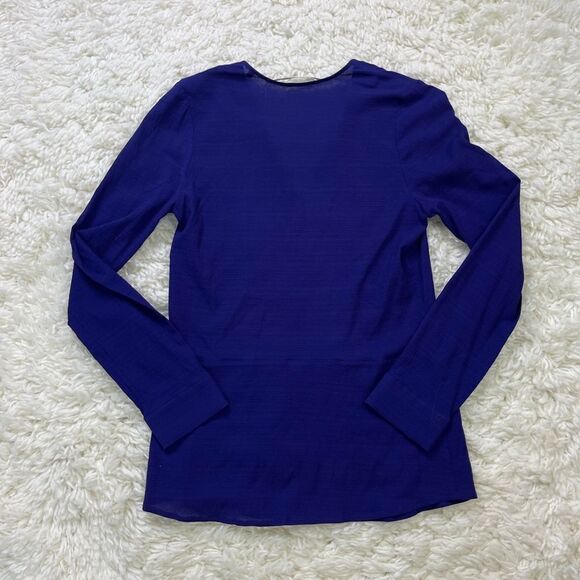 Anthropologie Twelfth Street by Cynthia Vincent Silk Long Sleeve Blouse Pullover - Picture 5 of 5